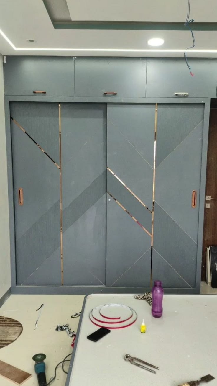Plywood material and fabrication work at KGN Interior Factory