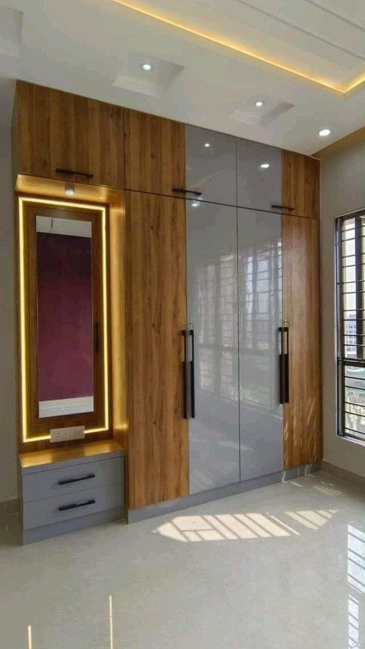 Wardrobe and storage unit fabrication by KGN Interior Factory